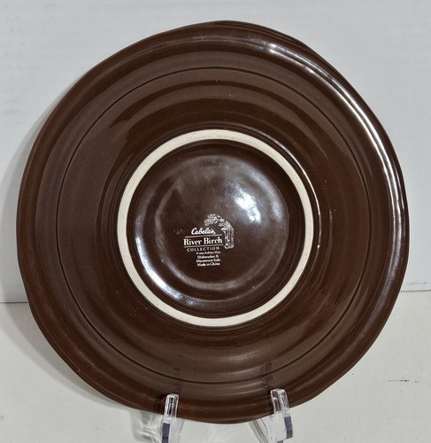 Cabela's River Birch Collection Soup Bowls 9.5" Ashley May 2012 Brown - Set Of 4 - Picture 8 of 12