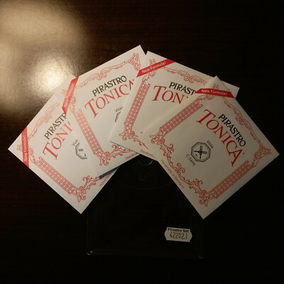 Viola Pirastro Tonica New Formula * 4/4 Full Size* Medium String Set Ball Ends