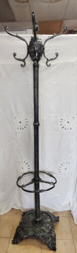 Antiguo Victoriano ÁRBOL DE SALÓN DE HIERRO FUNDIDO Paraguas Soporte/Perchero RARO BONITO