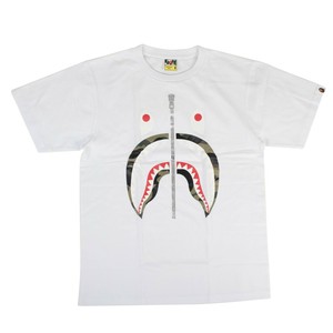 Nwt A Bathing Ape Bape White Cotton Green Camo Shark Logo T Shirt Size M Ebay Nwt A Bathing Ape Bape White Cotton Green Camo Shark Logo T Shirt Size M Ebay