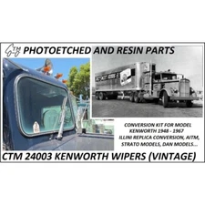 CTM 1/24 1/25 Kenworth Windshield Wipers 1940s 1950s 1960s Semi Truck Photoetch