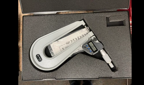 DEEP-THROAT MITUTOYO DIGITAL MICROMETER 0-1 INCH