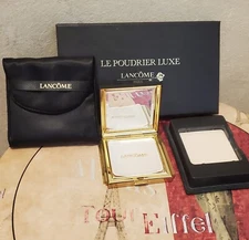 Lancome VINTAGE Le Poudre Luxe Enhancing Face Powder & Refill Gold Compact &Case