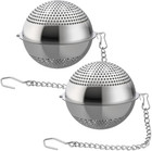 2 Pack  Grade 304 Stainless Steel Mesh Tea Ball 2.1 Inch Tea Infuse
