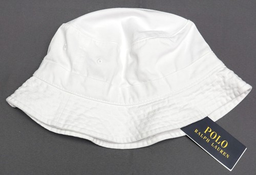 Polo Ralph Lauren Polo Bear Preppy Bucket Hat Fishing Cap White Cotton $79 - Picture 4 of 4