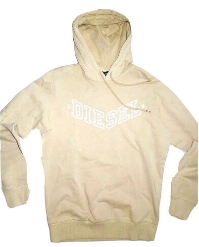 nwt Diesel men's Spatry newcontr Hoodie Sweatshirt - size XL - Beige - Picture 5 of 5