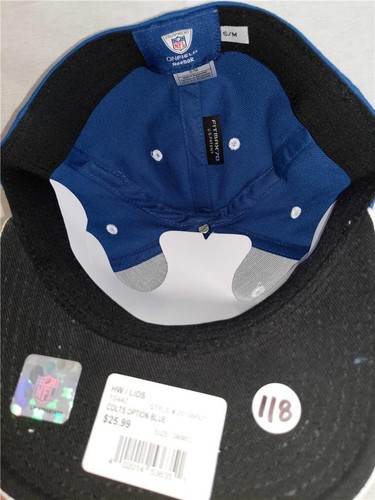 New Indianapolis Colts Mens Size S/M Fitmax 70' Reebok Sideline Flatbrim Hat $26 - Picture 5 of 6