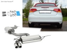 Fox Sportauspuff-Komplettanlage ab Kat Ø70mm Audi A3 8P Cabrio 1.4 TFSI 2x76mm