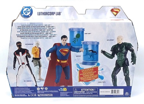 DC Superman Película Luthorcorp Lab 6" Conjunto de figuras de acción Lex Crypto Metamorpho - Imagen 4 de 8