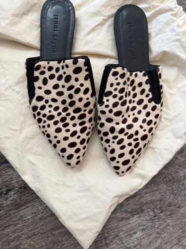 JENNI KAYNE Pony Kalbshaar Gepard Leopard Pantolette 37 / 7 - Bild 4 von 7