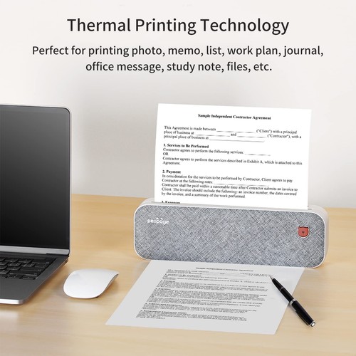2 Rouleaux de Papier Thermique à Séchage Rapide Compatible avec l'Imprimante ... - Afbeelding 4 van 8