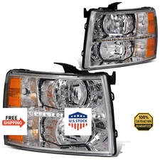 DNA MOTORING LED DRL Headlights 07-13 Chevy Silverado 1500, 07-14 2500/3500 HD