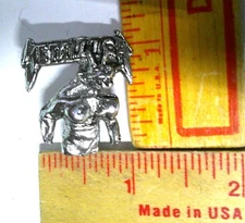 Metallica pin vintage collectible old rock band music concert memorabilia