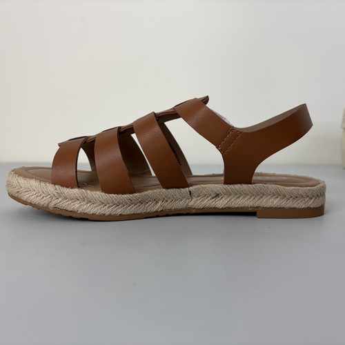 Sandalia alpargata Esprit Anna Gladiator para mujer marrón whisky 7M informal cómoda - Imagen 10 de 11