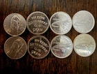 (Lot of 8) 1 Gram .999 Silver Rounds Lot  8g total