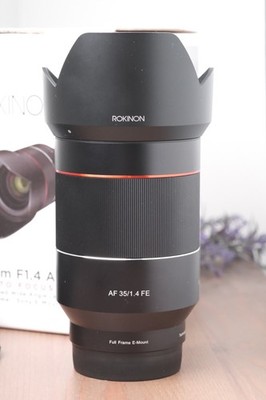 Rokinon 35mm F1.4 AF Auto Focus Wide Angle FE Lens for Sony E-Mount