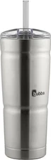 bubba Envy S Insulated Stainless Steel Tumbler with Straw 24oz Clear Lid Smoke