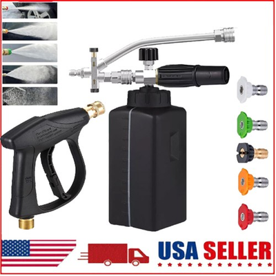 #ad Pistola Lavadora de Alta Presion Espuma Nieve Ajustable para Lavado de Autos US $5.59