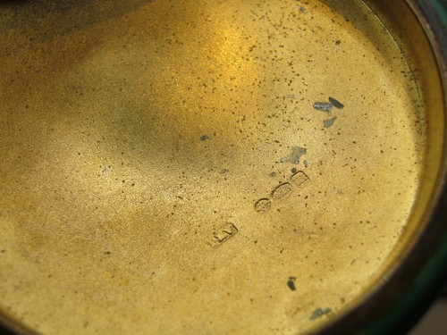 London 1927 Sterling Silver & Enamel Matched Vanity Set Retailed By Asprey & Co - Picture 13 of 13