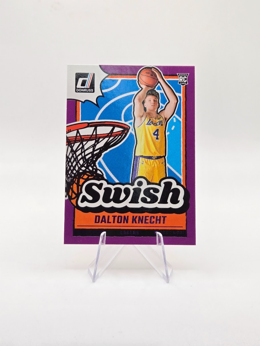 Dalton Knecht 2024-25 Panini Donruss RC Swish Purple Press Proof Color Match #13