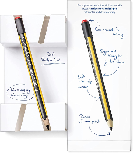 STAEDTLER Noris Jumbo 180J 22. EMR Stylus with Soft Eraser. for Writing, Drawing - 第 9/12 張圖片