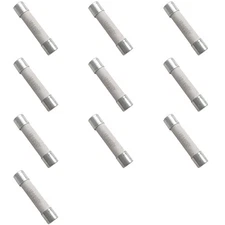 10pcs 10A Multimeter Fuse Quick Blow 6.3 * 32mm Brass Ceramic Fuse,600V for D...