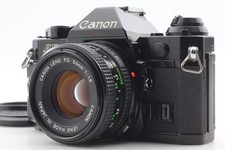 Near MINT Canon AE-1 Program black Film Camera New FD 50mm f1.8 Lens JAPAN