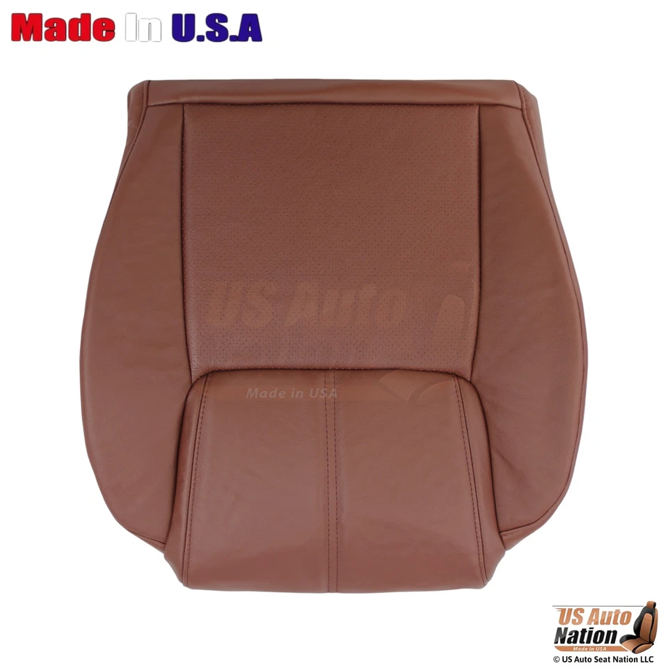 Cubierta de asiento inferior marrón para conductor de cuero sintético para Jeep Commander Limited 2006-2009 Foto 2 de 4