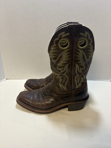 Ariat Heritage Roughstock Herren 7D Leder Eckige Zehe Westernstiefel 10007850 - Bild 4 von 9