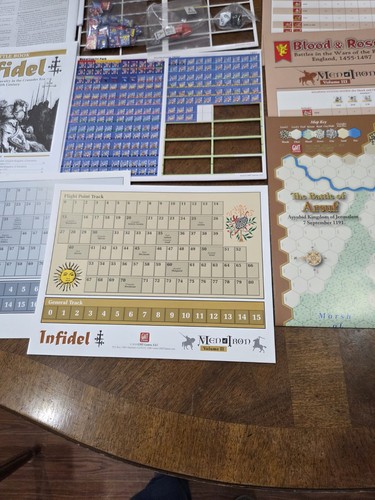 GMT Games Men of Iron Battles Tri-Pack, Infidel Blood & Roses, Agincourt Raro  - Imagen 5 de 12