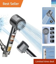 Luxury Filtered Handheld Showerhead - High Pressure, 5-Mode  Chlorine Removal