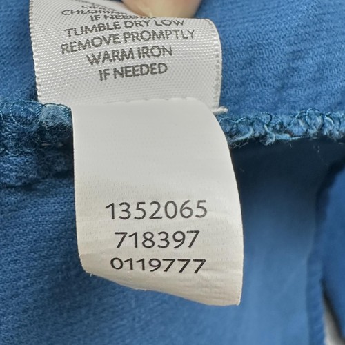 J.Jill Tunic Shirt Womens Large Blue Corduroy Button Front Long Sleeve A-Line - Picture 10 of 11