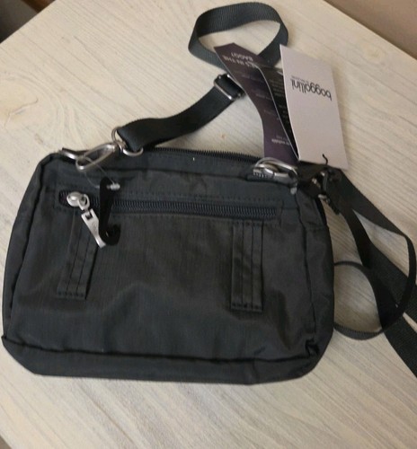 Baggallini Triple Zip Bagg Gray With Purple Liner Bag Purse - Picture 5 of 5