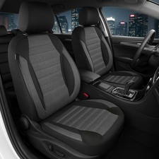 2x Sitzbezüge passend für Skoda Kamiq ab 2019 (Schwarz) | PRIME