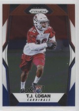 2017 Panini Prizm Rookies Red White & Blue Prizm TJ Logan #278 Rookie RC