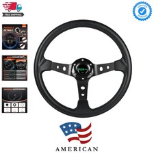 Universal Racing Steering Wheeldrifting Deep Dish Steering Wheel 13.8350mm... Universal Racing Steering Wheeldrifting Deep Dish Steering Wheel 13.8350mm...