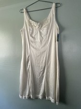 Heavenly Secrets Vintage Y2K Womens Nightgown/Slip Ivory LG New W Tag