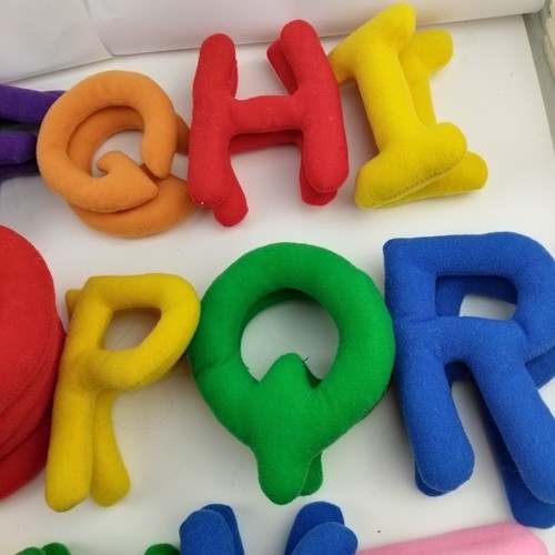 Vintage Fabric Plush Alphabet ABC Letters Preschool Kid Educational Learning Bag - Bild 5 von 19