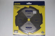 Brand New Irwin 15702ZR 7-1/4" 6-Tooth Fiber Cement Board Saw Blade