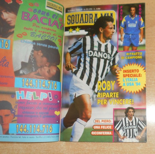 ED. FORTE SERIE JUVE SQUADRA MIA   ANNO 4°  N°  21  1994  4 CARTOLINE E ADESIVI - Foto 8 di 9