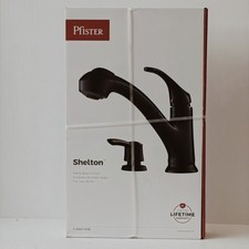 Pfister Shelton F-WKP-701B  Pull Out Kitchen Faucet With Soap Disp. Matte Black