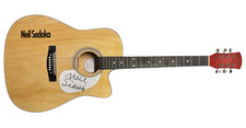 Neil Sedaka Signed Autograph Full Size Acoustic Guitar Singer Songwriter ACOA Neil Sedaka Signed Autograph Full Size Acoustic Guitar Singer Songwriter ACOA