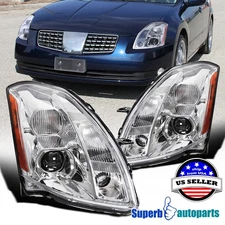Fits 2004-2006 Maxima Projector Headlights Head Lamps Left+Right 04-06