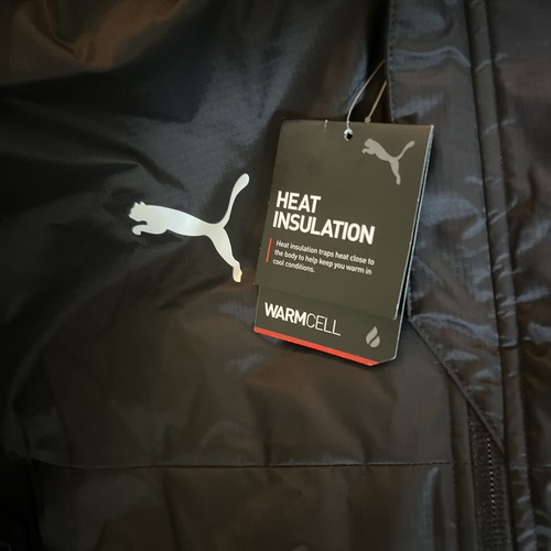 PUMA SZ XL TEAMFINAL Parka JACKET BLACK 656496 $120A - Picture 3 of 5