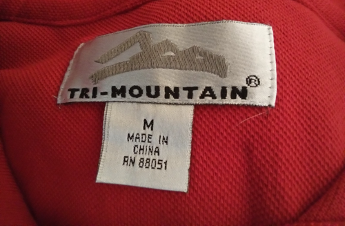 TRI-MOUNTAIN SHORT SLEEVE SHIRT RED - MEDIUM- NEW/W/TAGS - Picture 5 of 9
