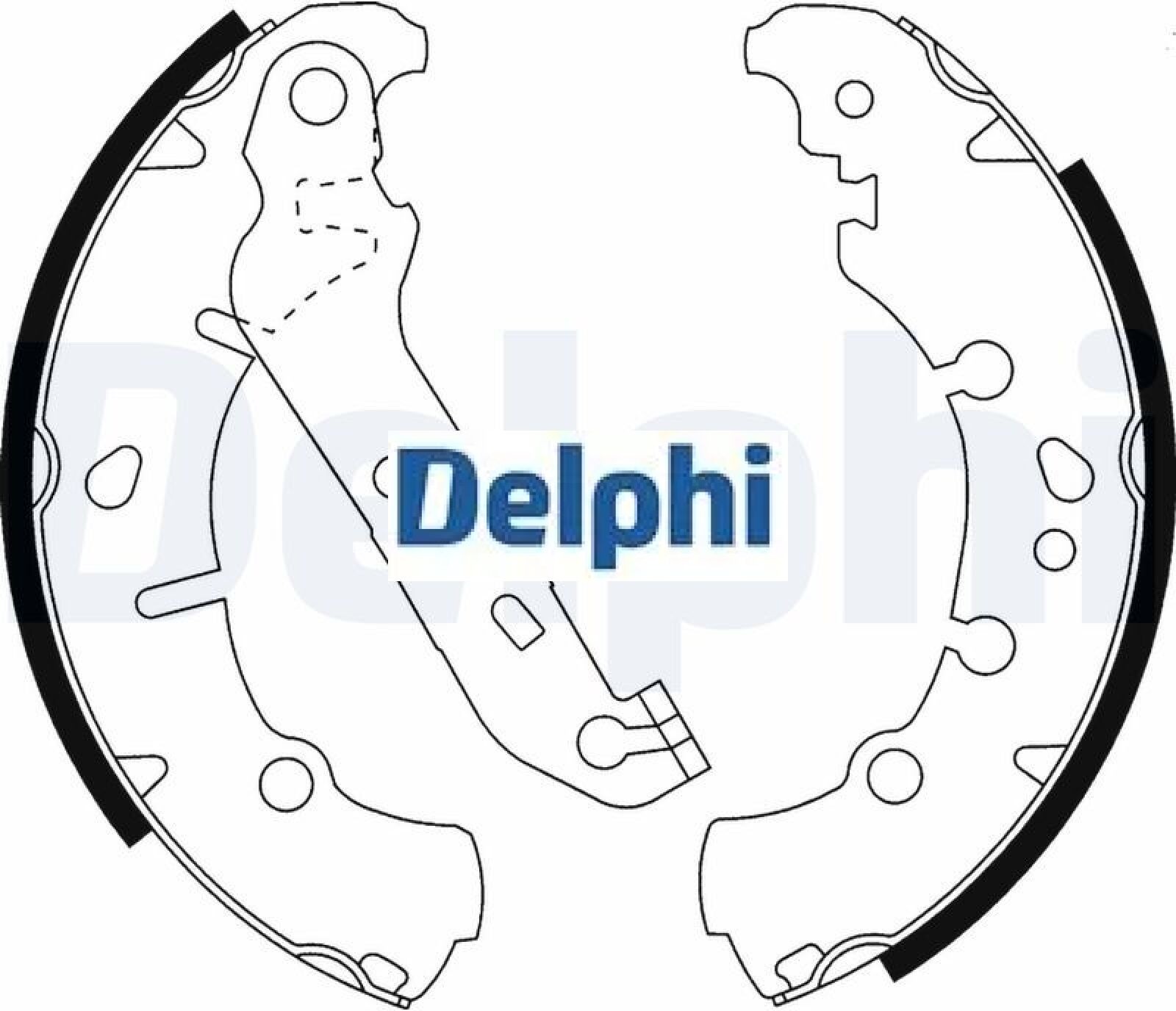 Für DELPHI LOCKHEED HAMULCE LS1912 BRAKE SHOE AXLE SET Toyota - Bild 2