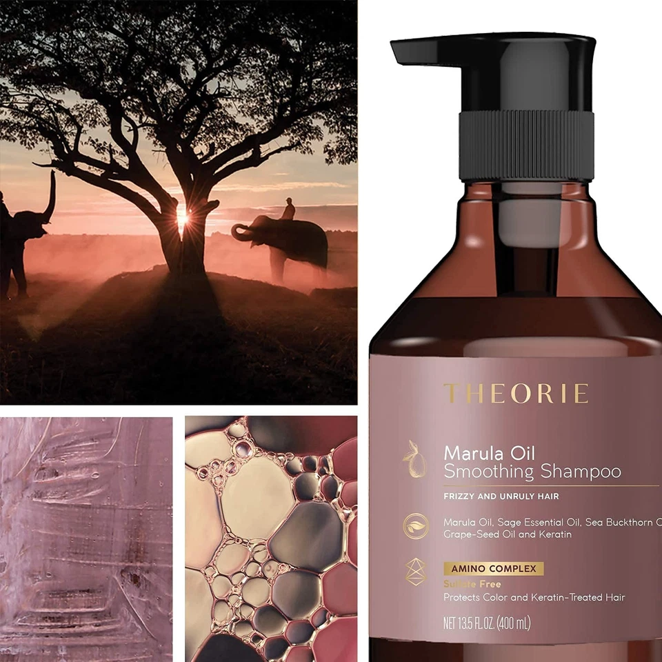 Theorie Marula масло для разглаживания волос кондиционер - Frizz 27,1 жидк. унц (упаковка из 1)  - Изображение 3 из 4