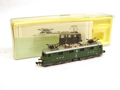 Minitrix 2936 Schweizer SBB CFF Elektrolok 11428 grün (Spur N) Originalverpackt