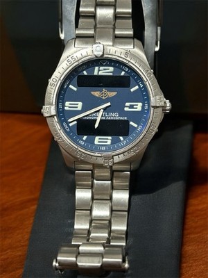 Breitling Chronometer Aerospace Watch. Guaranteed 100% authentic. Pre-loved
