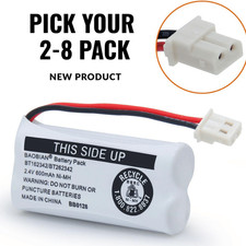 BT162342/BT262342 2.4V 600mAh Ni-MH Cordless Phone Batteries for VTech AT T